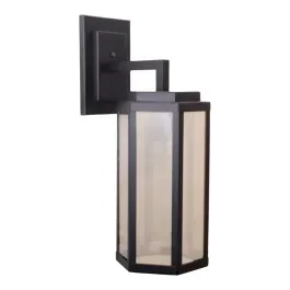 Arandela Vintage Quad C/ Dif Vidro Espelhado - Preto