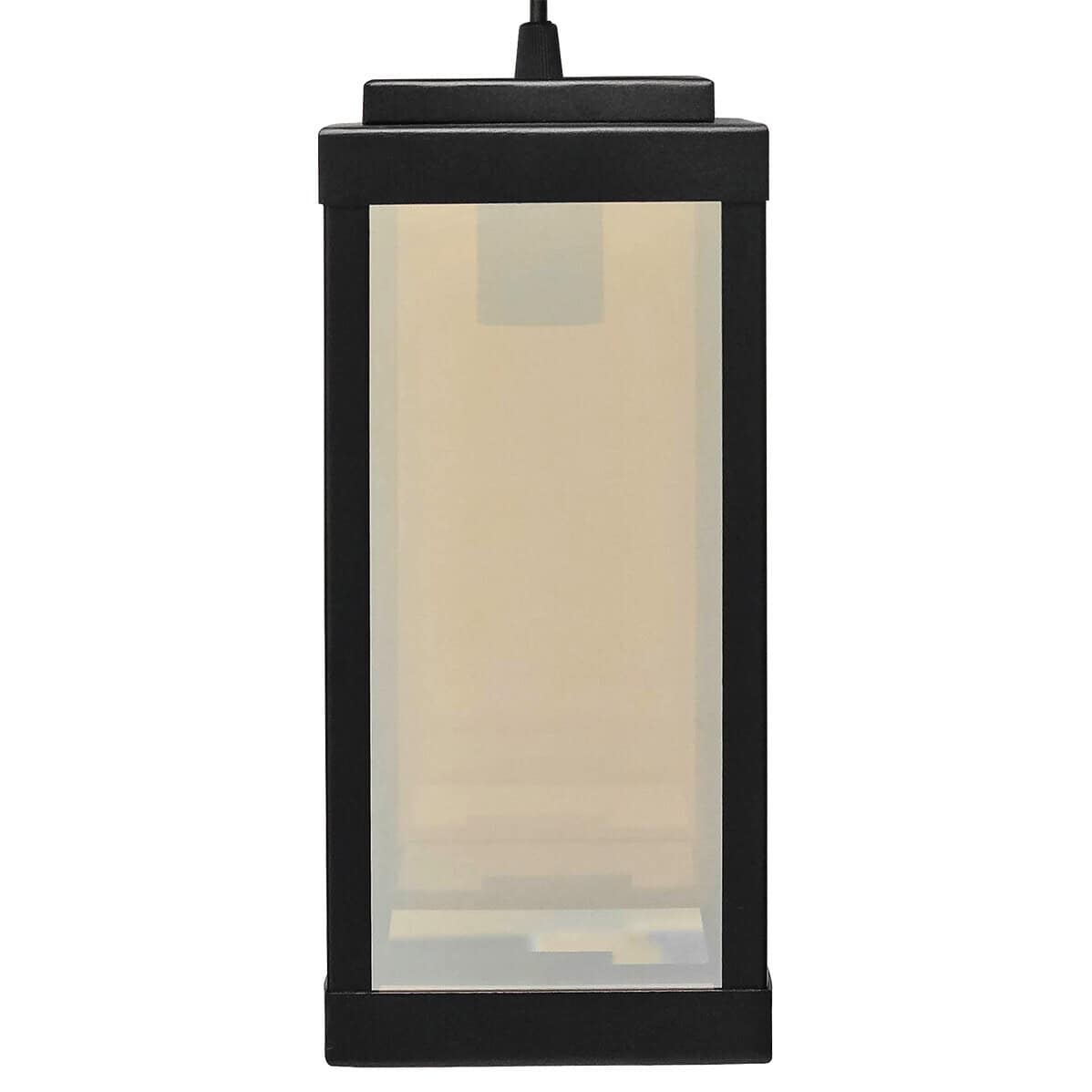 Pendente Vintage Quad C/ Dif Vidro Espelhado - Preto