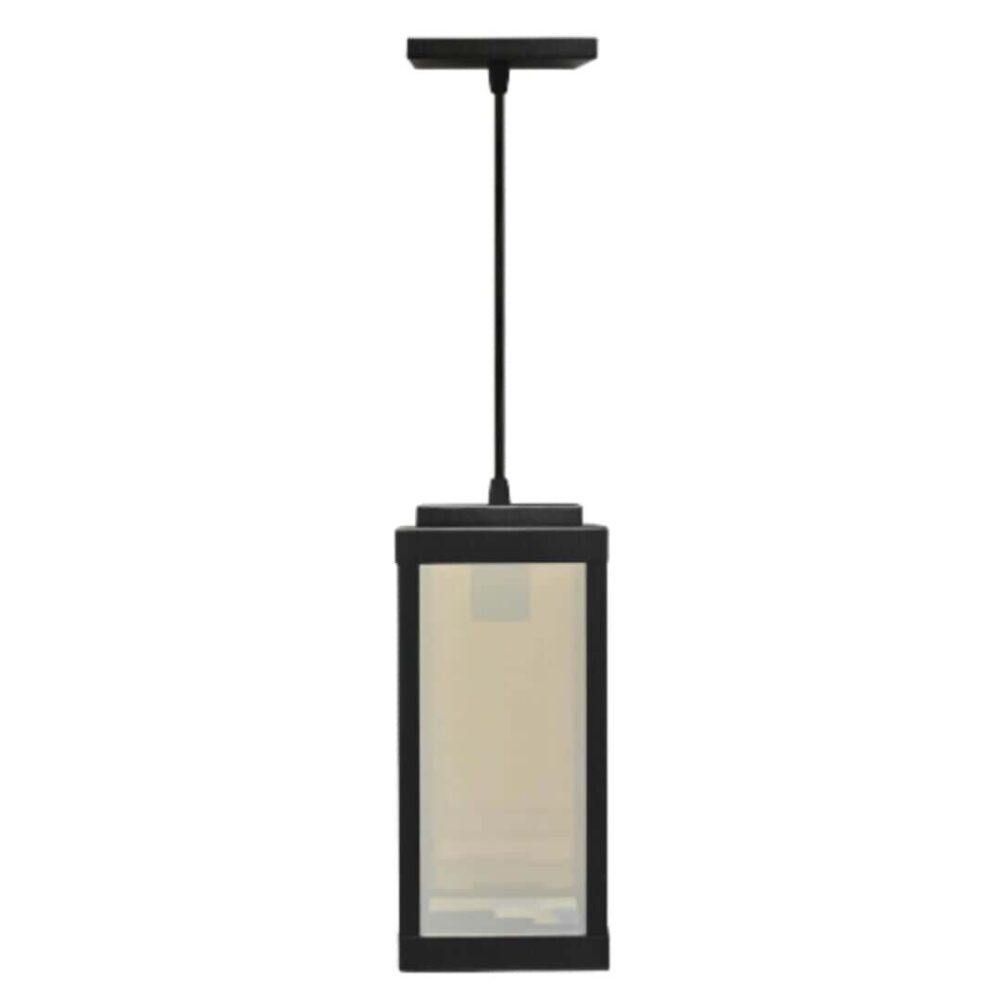 Pendente Vintage Quad C/ Dif Vidro Espelhado - Preto - Imagem 4