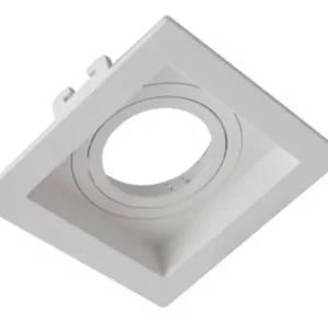 Spot Embutido Abs Quadr Recuado Branco 1 Ar70