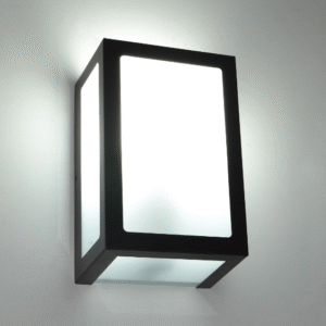 Arandela Alumínio 5 vidros 2E27 - Preto