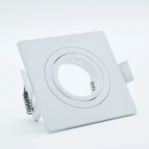 Spot Embutido Abs Quadr Face Plana Branco 1 Mini Dicroica