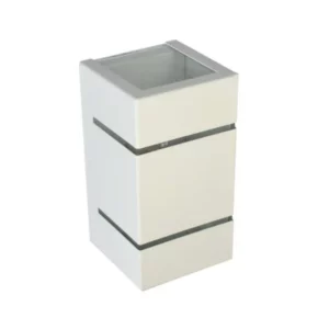 Arandela Alumínio 02 frisos - Branco