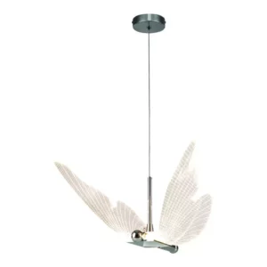 Pendente Mini Borboleta Cromada 8w