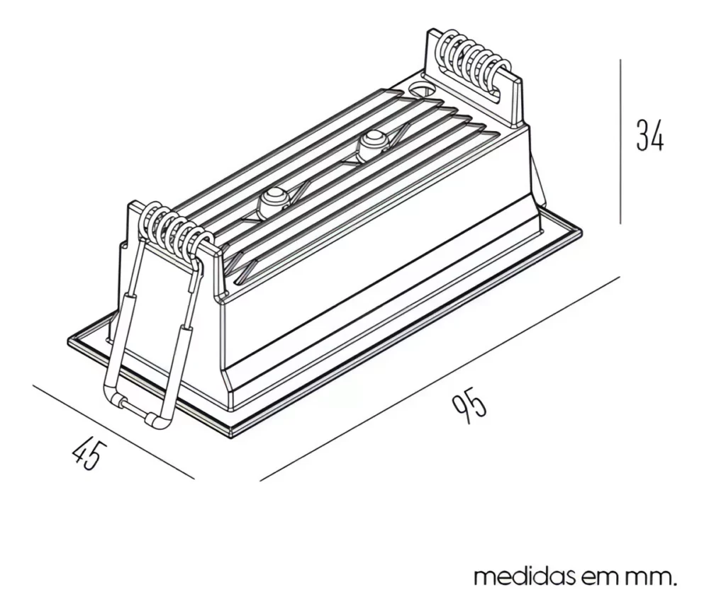 Spot Emb. Picco Fixo Todo Branco  7w 2700k 150lm 34º Irc 90 - Imagem 2