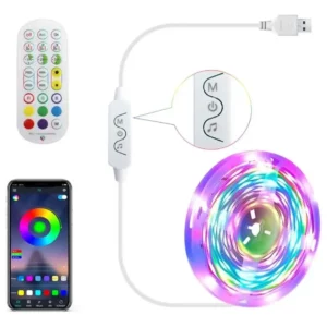 Fita Rgb Sinfonia Sequencial 8w/M Com Controle