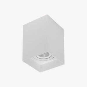 Spot Sobrepor Quadrado Branco 1 Lamp Par20