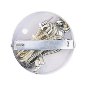 Kit Pendente Para Plafon Redondo Branco