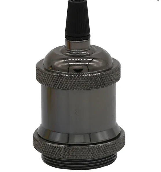 Pendente Retro Soquete Preto 1 Lampada - Imagem 2