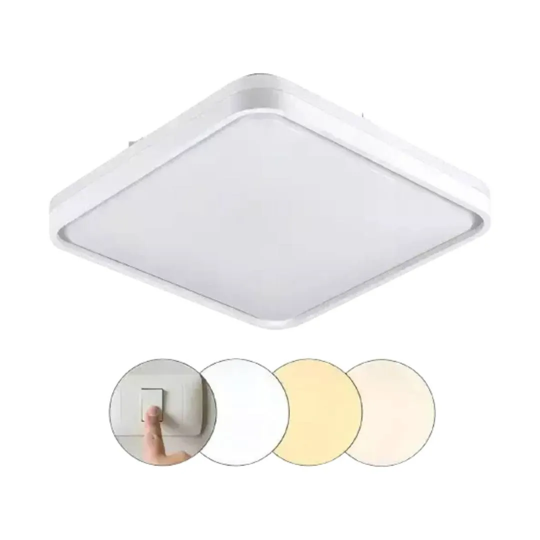 Plafon Quadrado Toronto Branco 24w Multicor - Imagem 2