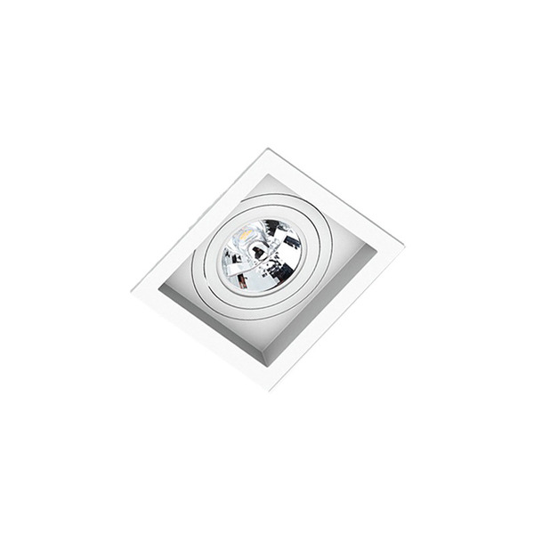 Spot Embutido Alum Quadr Recuado Branco 1 Ar70