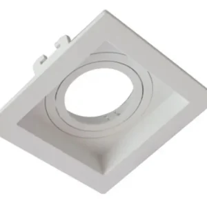 Spot Embutido Abs Quadr Recuado Branco 1 Ar70