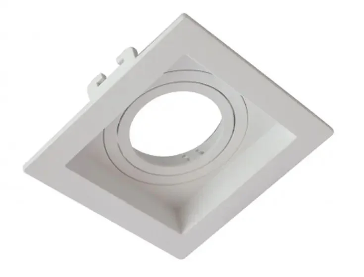 Spot Embutido Abs Quadr Recuado Branco 1 Ar70