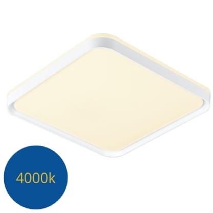 Plafon Quadrado Toronto Branco 36w Multicor - Imagem 3