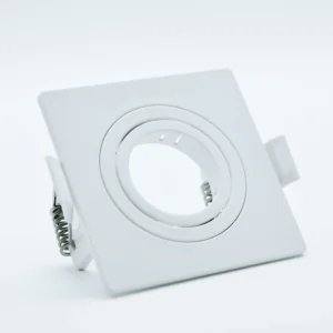 Spot Embutido Abs Quadr Face Plana Branco 1 Mini Dicroica