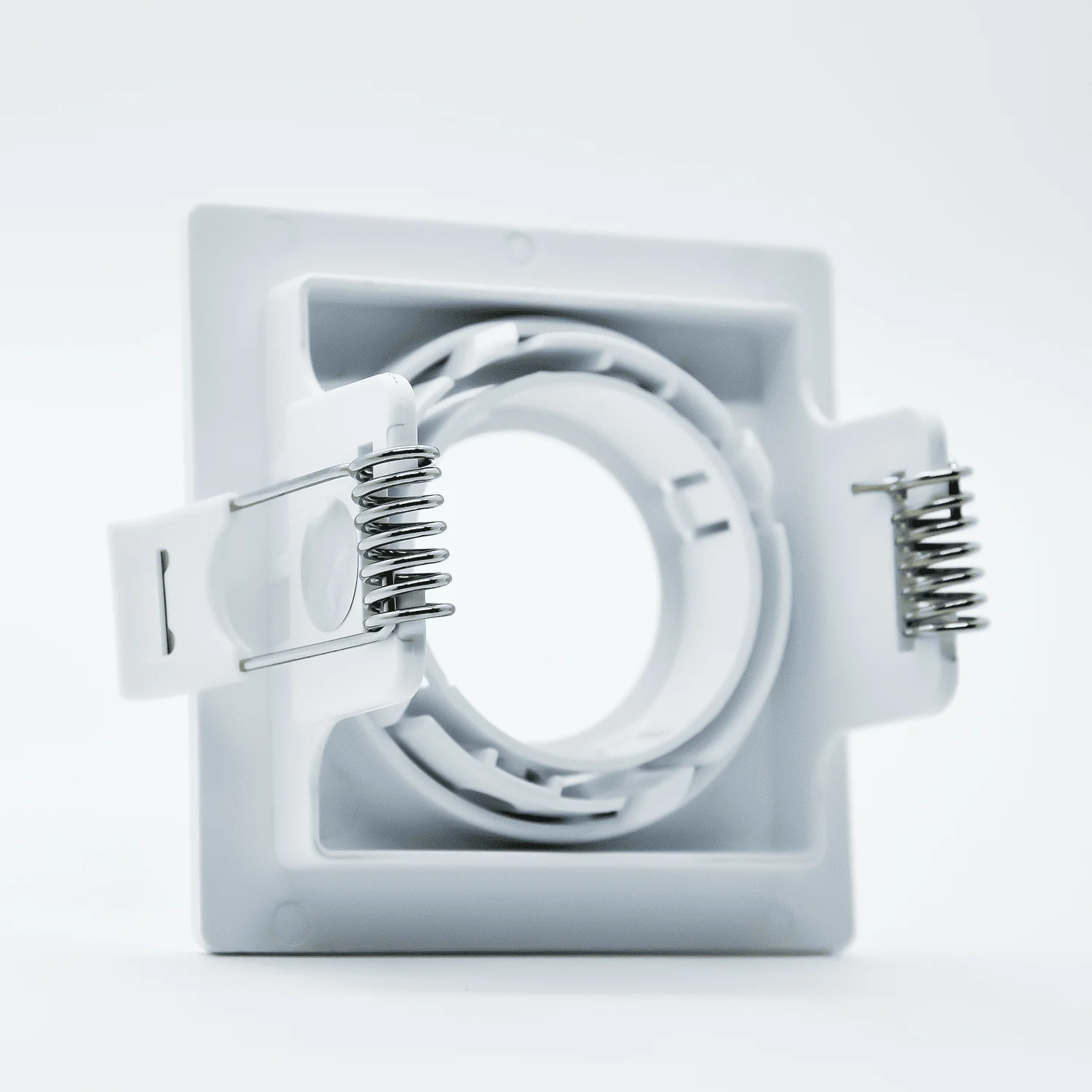 Spot Embutido Abs Quadr Face Plana Branco 1 Mini Dicroica - Imagem 2