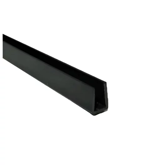 Perfil Em U Para Mangueira Neon Flexivel Preto 2m - Imagem 2