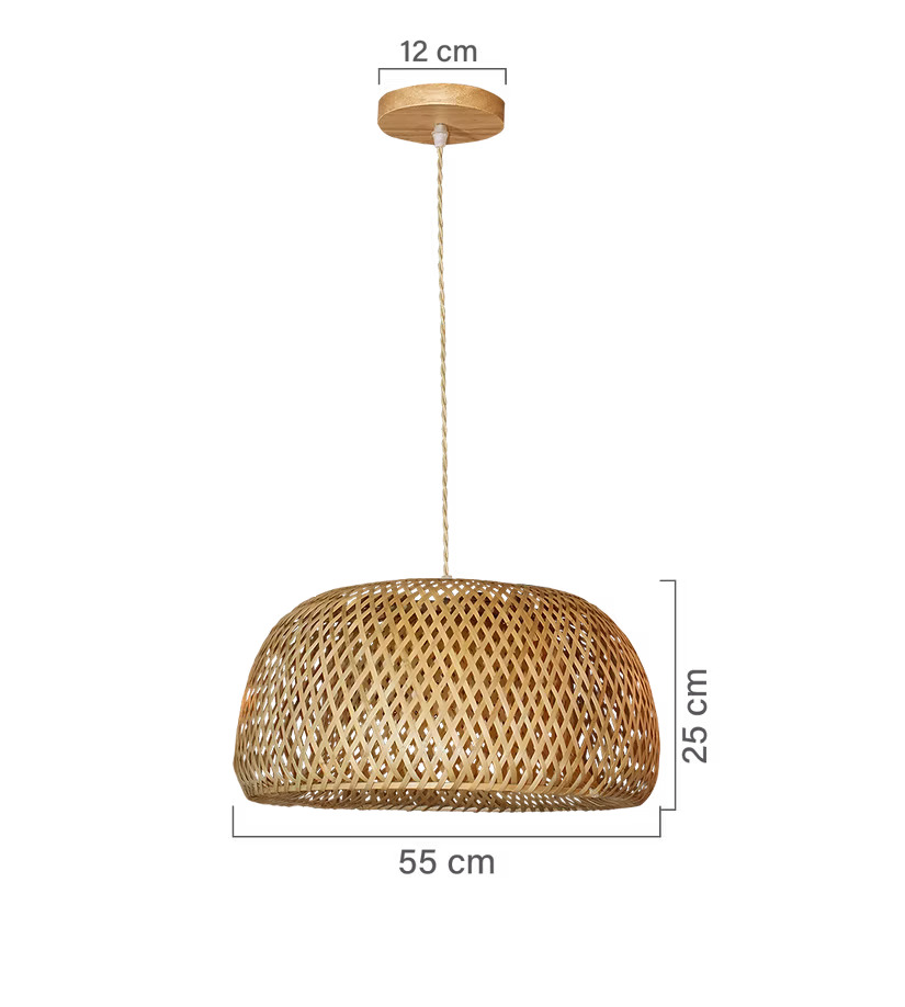 Pendente Sumatra Fibra De Bambu - Imagem 4