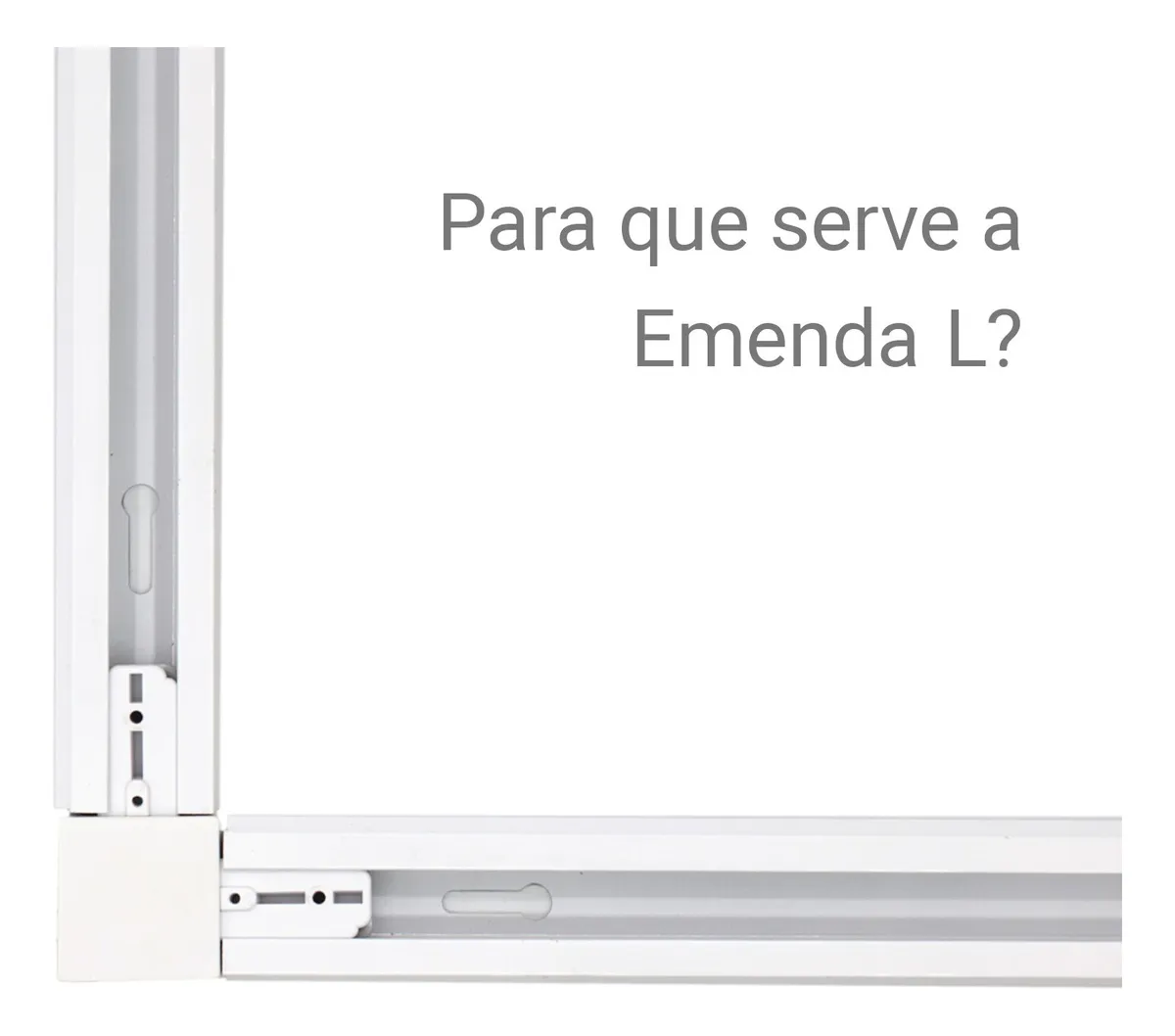 Conector Emenda Para Trilho 90 Preto Formato L - Imagem 4