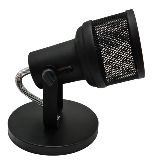 Spot Tela Preto 1 Lamp