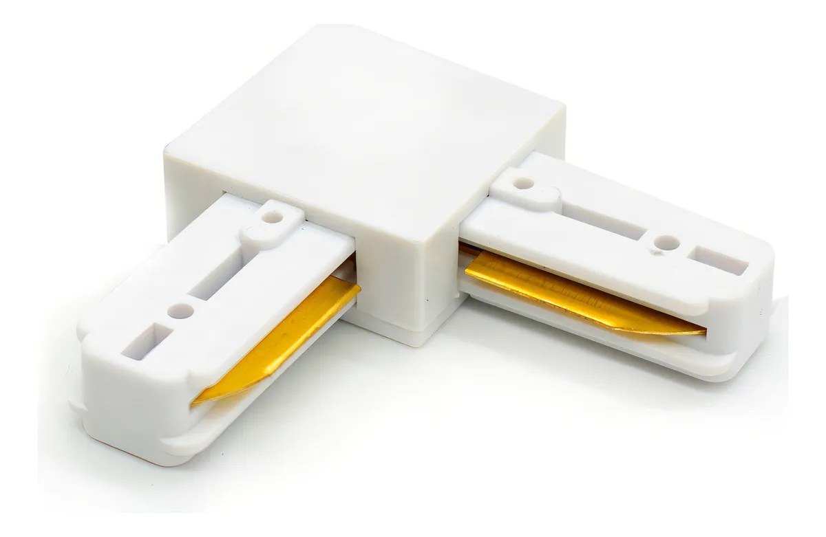 Conector Emenda Para Trilho 90 Branco Formato L