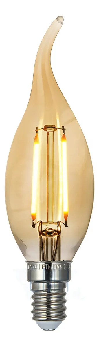 Lampada Filamento Vela Chama E14 2700k