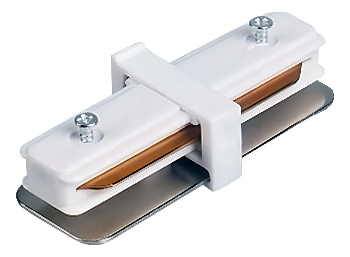 Conector Emenda Para Trilho 180 Branco Formato I - Imagem 2