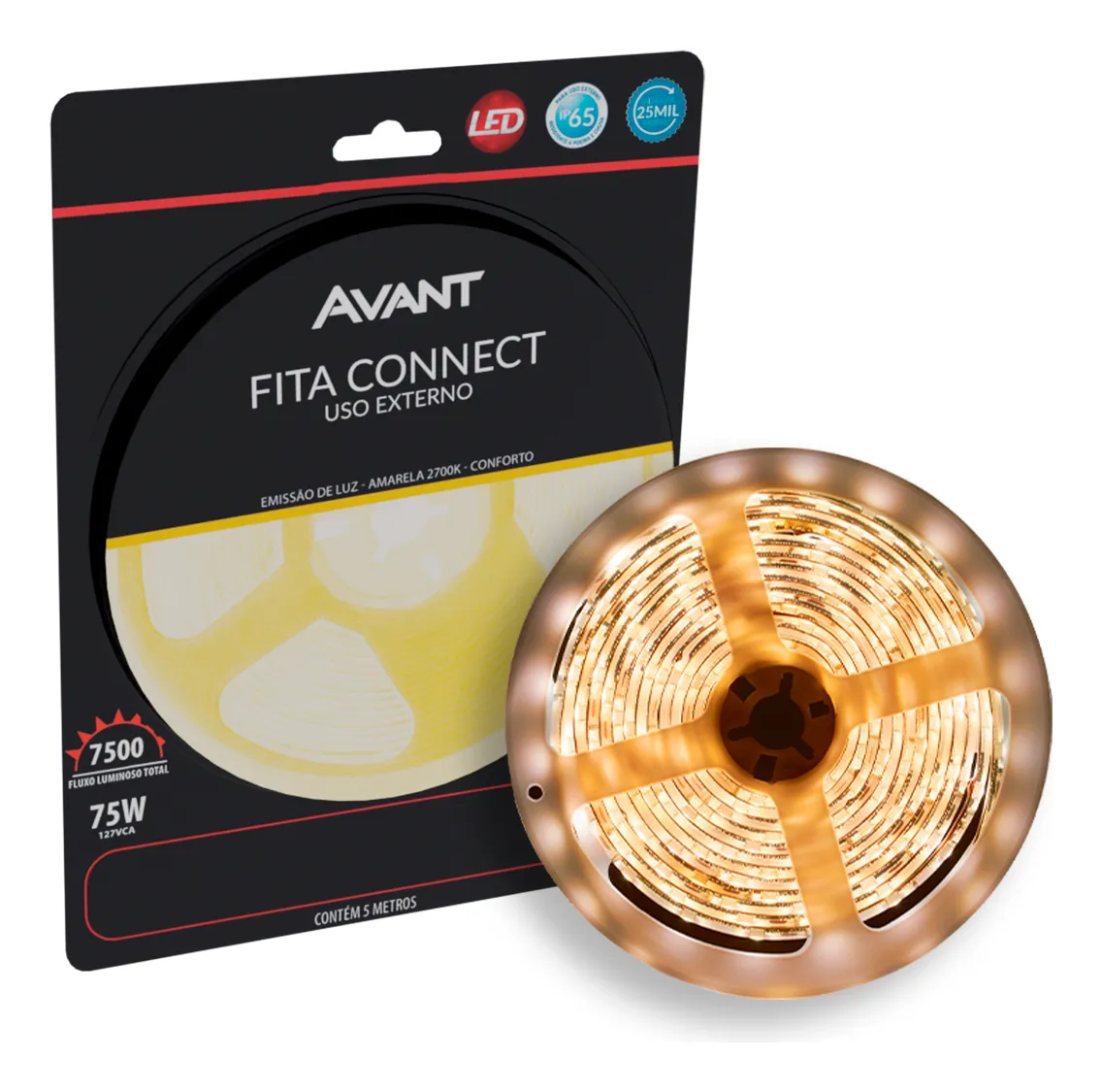 Fita Led Externa Connect 15w/M 2700k 127v - Imagem 4