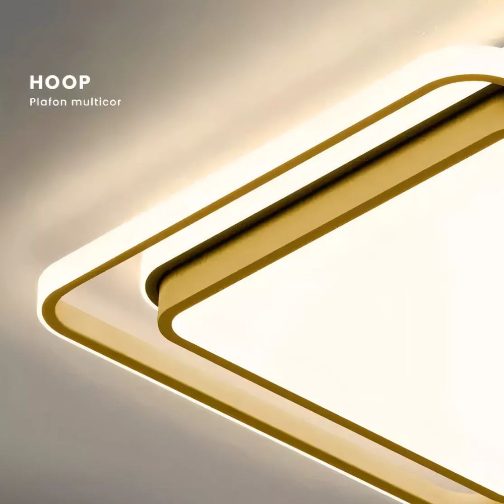 Plafon Decorativo Hoop Multitemperatura 3000k 4000k 6000k - Imagem 2