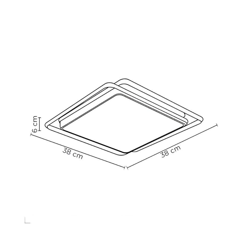 Plafon Decorativo Hoop Multitemperatura 3000k 4000k 6000k - Imagem 4