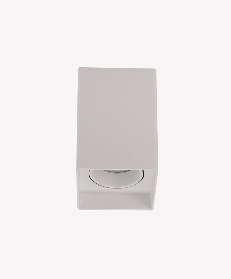 Spot Sobrepor Quadrado Branco 1 Lamp Dicroica - Imagem 2