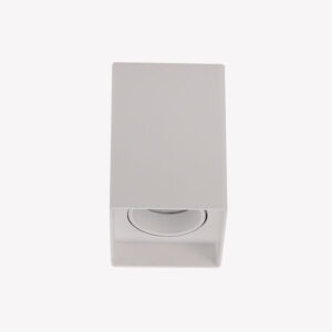 Spot Sobrepor Quadrado Branco 1 Lamp Dicroica