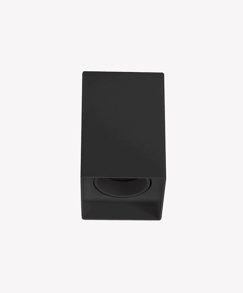 Spot Sobrepor Quadrado Preto 1 Lamp Dicroica - Imagem 2