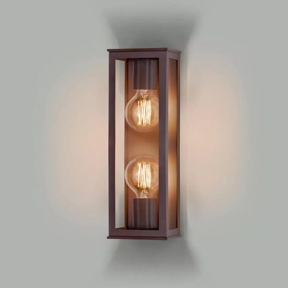 Arandela Bolt Quadrado com Vidro Transp 2E27 – Preto - Imagem 3