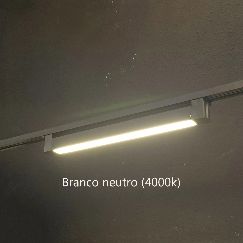 Luminaria Difusa Para Trilho Preta 10w 6000k - Imagem 2