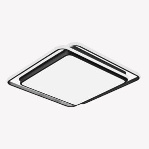 Plafon Quadrado Hoop Preto