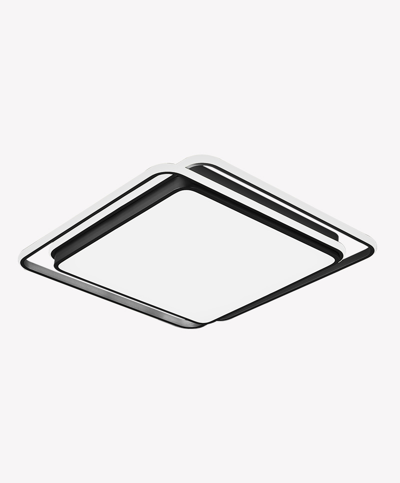 Plafon Quadrado Hoop Preto