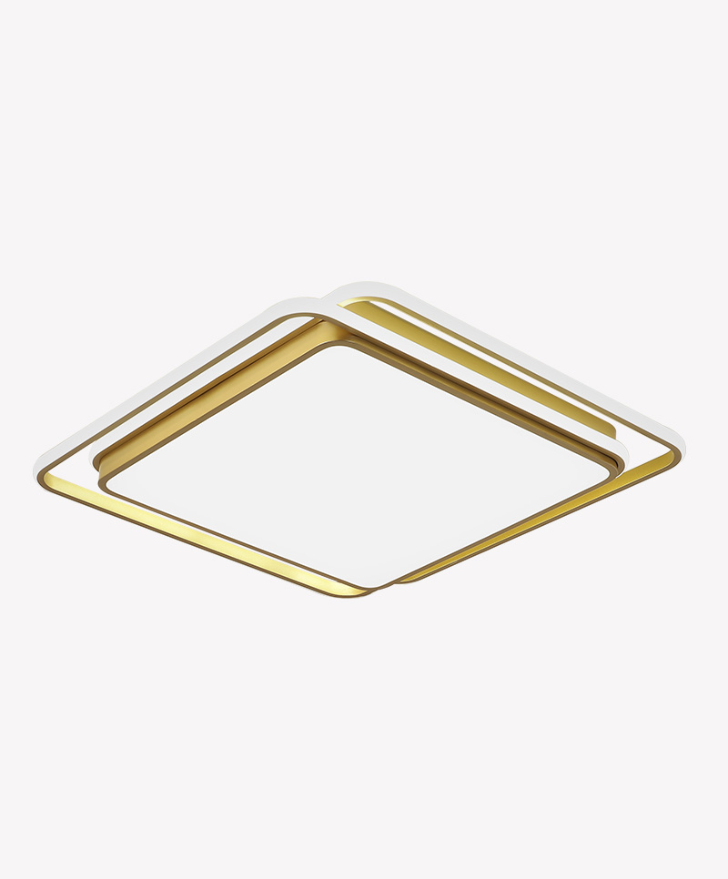Plafon Quadrado Hoop Dourado - Imagem 3