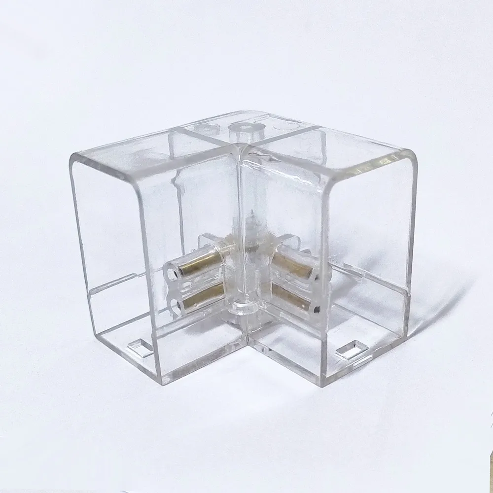 Junção Abs Para T5 Honey Transparente L 90° - Imagem 2