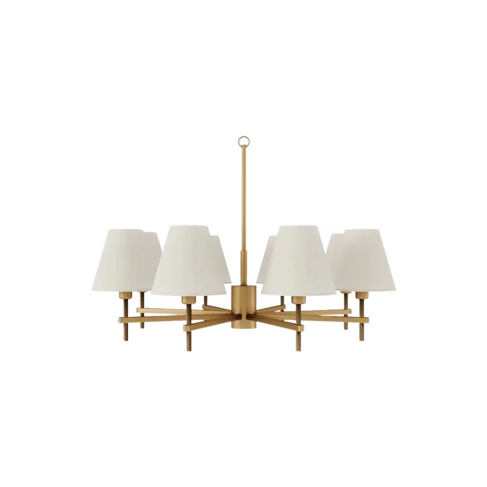 Lustre Leone 8 Braços Foco Metallo