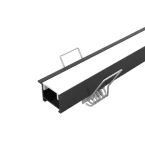 Perfil De Embutir Preto 2,5 X 1,4cm – 3m