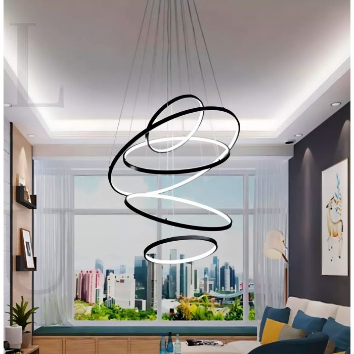 Pendente 5 Arcos Preto - Imagem 2
