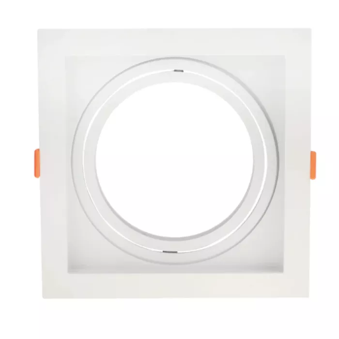 Spot Embutido Abs Quadr Recuado Branco 1 Ar111 - Imagem 2