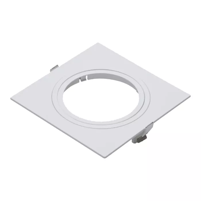 Spot Embutido Abs Quadr Face Plana Branco 1 Ar70